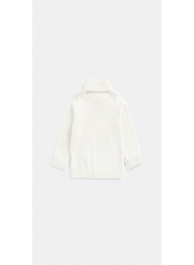 mothercare Grey Roll Neck Knitted Jumper - Image 2