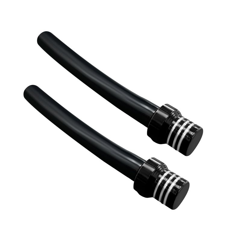 Augeny 2 Pcs Breather Hose Gas Fuel Tank Cap  Cnc One Way Tank Valve Vent Tube With Aluminum Breather Valve  Universal For Atv Quad Crf Yzf Rmz Klx Drz Pit Dirt Bike Motorcycle (Black) - Image 1