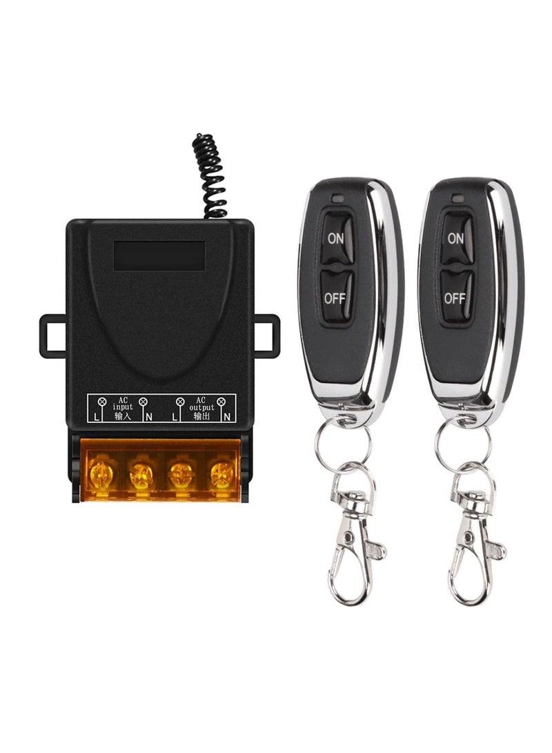 Remote Control Switch, Wireless Remote Switch, with Wireless Relay Switch for Pump, for Wireless Switch On Off for Lights,Pump,dust Collector and Electrical Equipment, with 328ft Long Range - Image 1