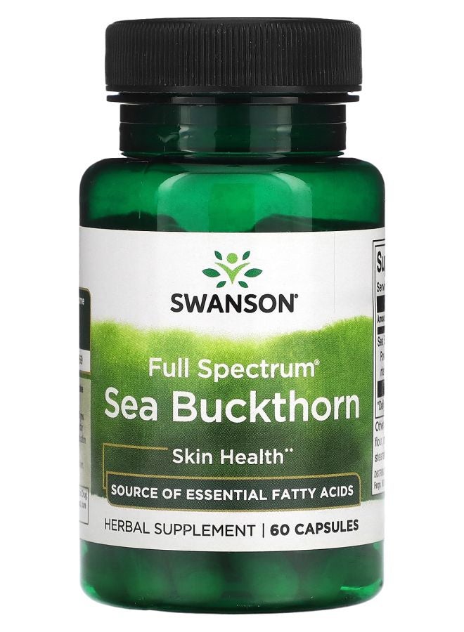 SWANSON كبسولات البحر النبق الطيف الكامل 60 كبسولة