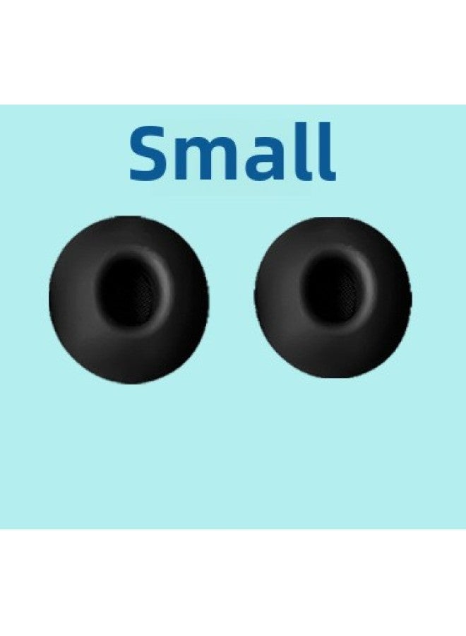 Suitable For Airpodspro Ear Cap Apple 3 Generation Pro2 Universal Earplug Earphones Silicone Protective Sleeve Earmuffs Wholesale-Specifications:Black  Noise Reduction Model Small Size  - Image 1