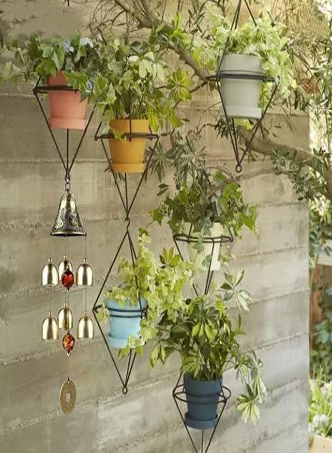 Acxico 1Pcs 6 Copper Bells Outdoor Metal Wind Chimes Yard Garden Hanging Ornament Decor 50cm - Image 3