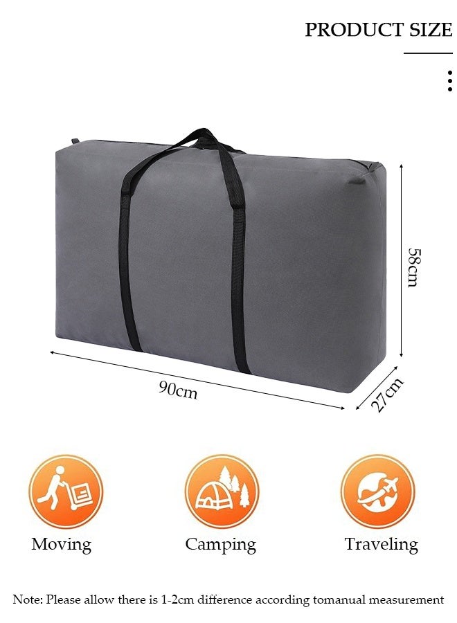 DUNISO 105L Collapsible Moving Bags, Organizing Bags with Zippers and Handles Storage Bag, Space Saving Clothes Storage Laundry Bag For Packing, House Essentials, Sustainable, Water-Resistant - Image 2