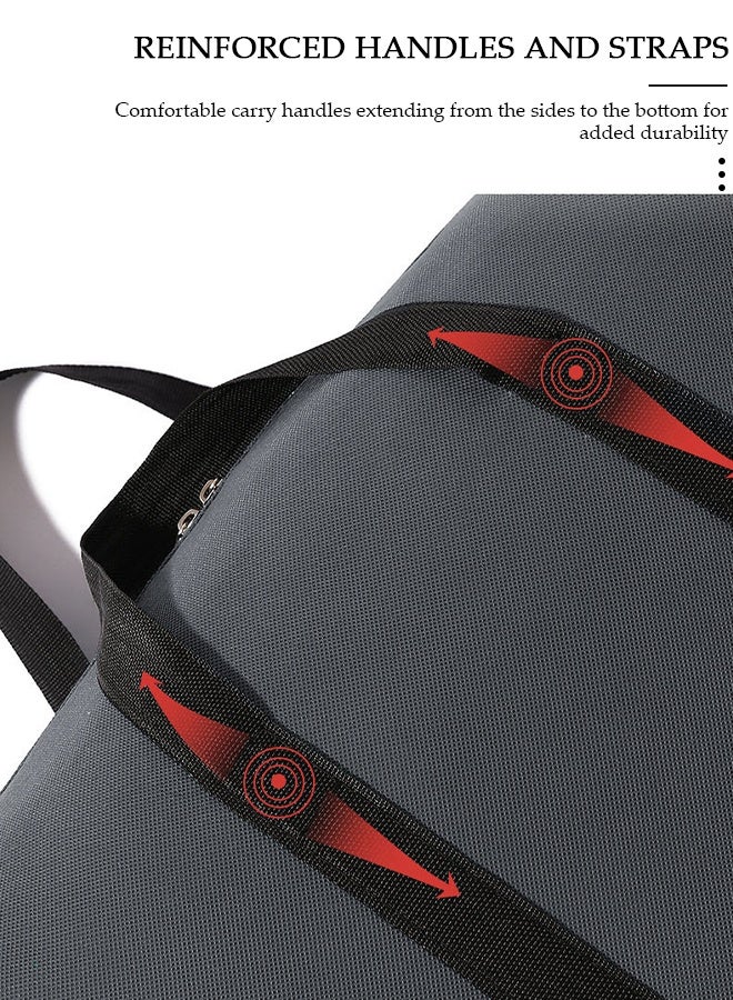 DUNISO 105L Collapsible Moving Bags, Organizing Bags with Zippers and Handles Storage Bag, Space Saving Clothes Storage Laundry Bag For Packing, House Essentials, Sustainable, Water-Resistant - Image 4