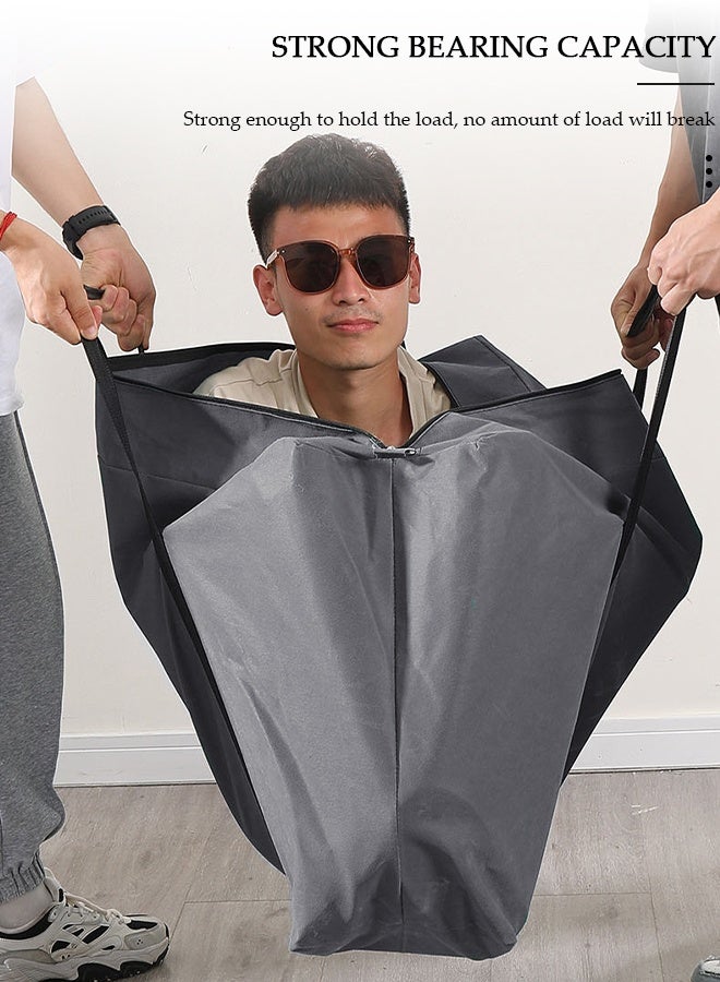 DUNISO 105L Collapsible Moving Bags, Organizing Bags with Zippers and Handles Storage Bag, Space Saving Clothes Storage Laundry Bag For Packing, House Essentials, Sustainable, Water-Resistant - Image 3