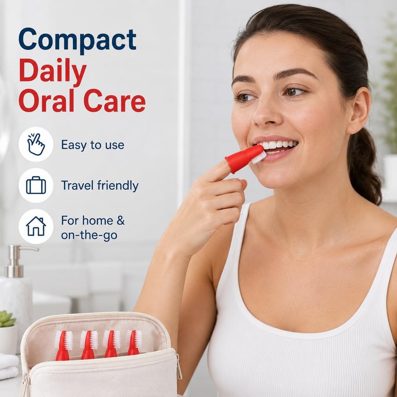 Baluue 20pcs Prison Toothbrush Finger Sleeve for Detention Centers Safe Handle Mini Brush Soft Bristles Portable Oral Care Tool - Image 5