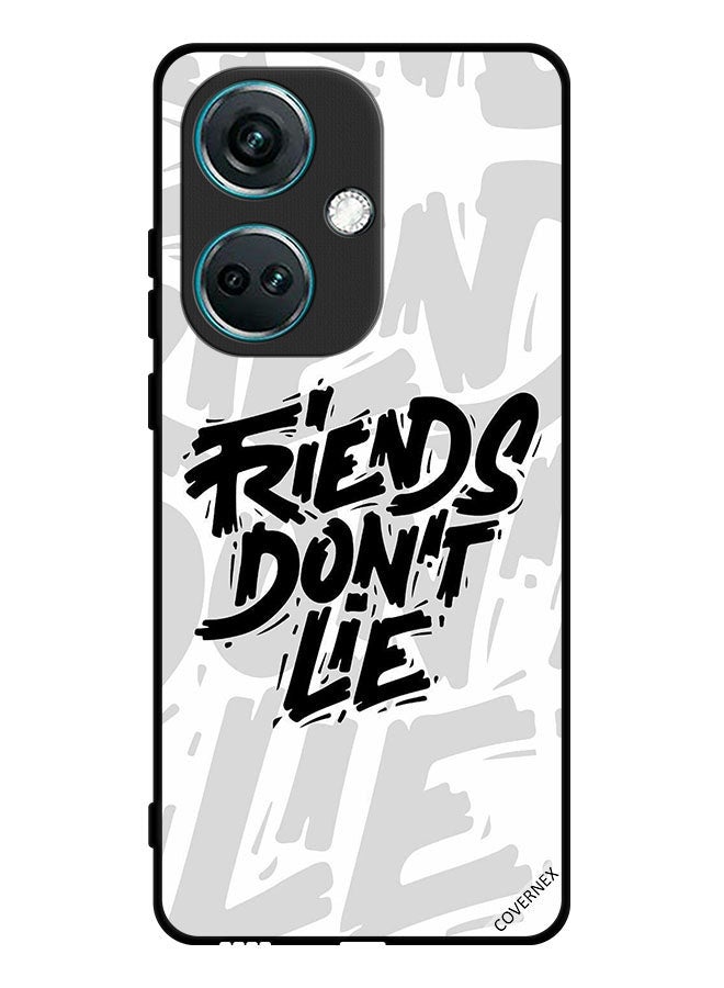 Covernex Protective Case Cover For OnePlus Nord CE3 Calligraphy Friends Don't Lie - Image 1