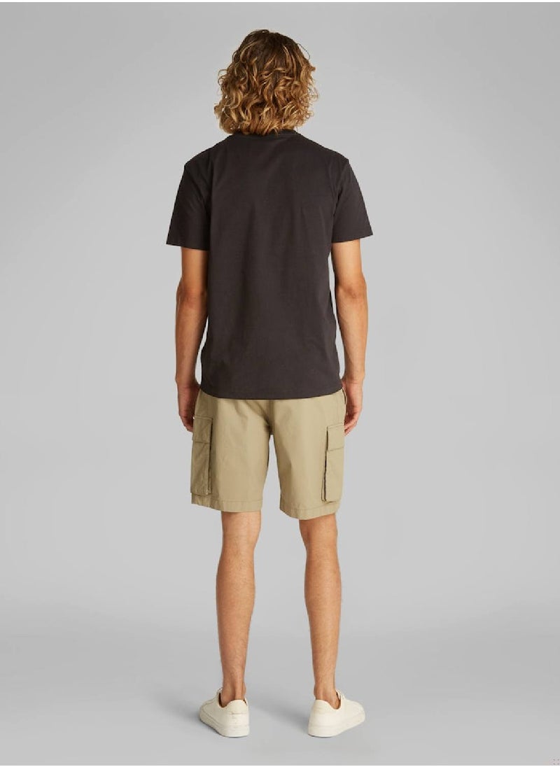Calvin Klein Jeans Men's Brush Stroke Graphic T-Shirt - Cotton, Black  - Image 5