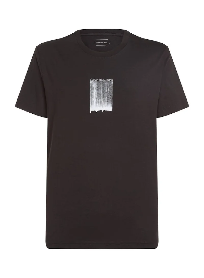 Calvin Klein Jeans Brush Stroke Graphic T-Shirt