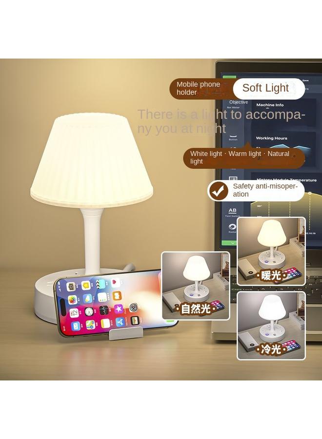 Bluejw Multi-functional Desk Lamp USB Socket Integrated Eye Protection Bedside Lamp Multi-position Cooling And Heating Light Household LED Bedroom Lamp Insert Row - Image 4