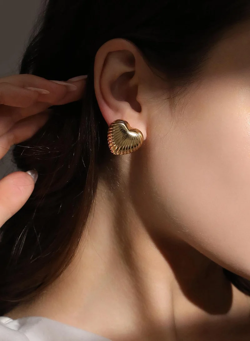 سوهي قرط مسمار اصطناعي بتصميم قلب مضلع