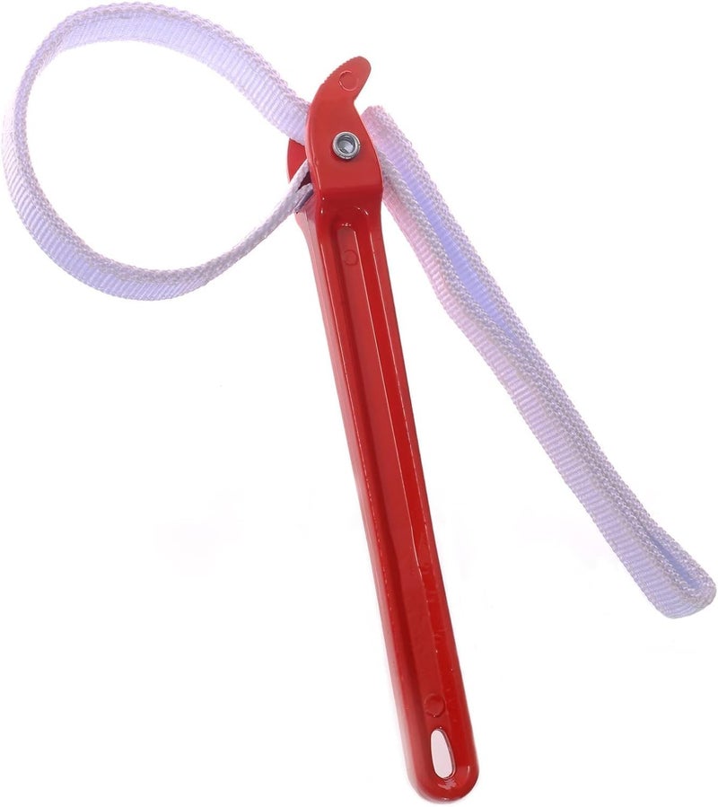 Maxsirui Strap Wrench 12" Handle Adjustable Nylon Strap Pipe Wrench Oil Filter Strap Opener Wrench Disassembly Tool Handle - Image 1