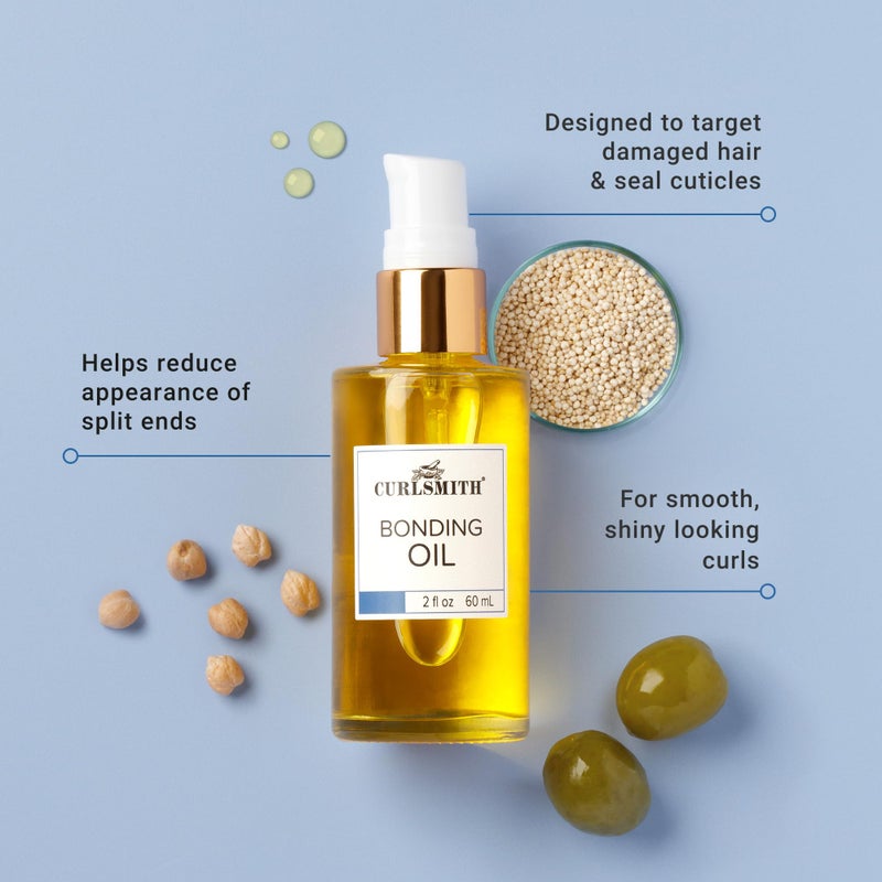 CURLSMITH â€“ Bonding Oil, Lightweight Finishing Oil, For All Hair Types Including Dry & Damaged (60ml/2 fl oz) - Image 2