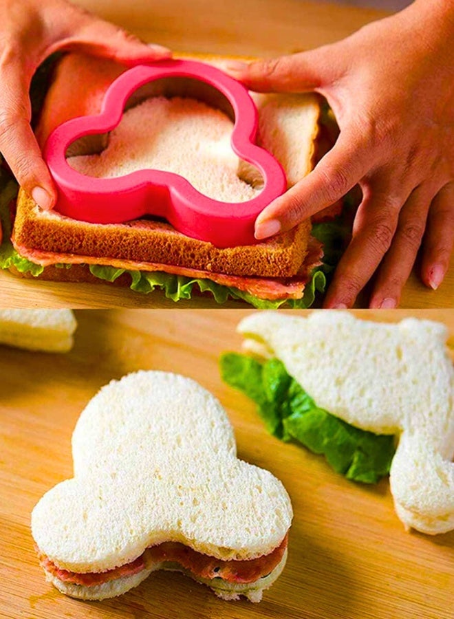 Chase Up 12Pcs Stainless Steel Sandwich Cookie Cutters Set Mini Vegetable Fruit Cutters Food Grade Cookie Cutter Mold for Kids Food Decoration Tools for Kitchen - Image 4