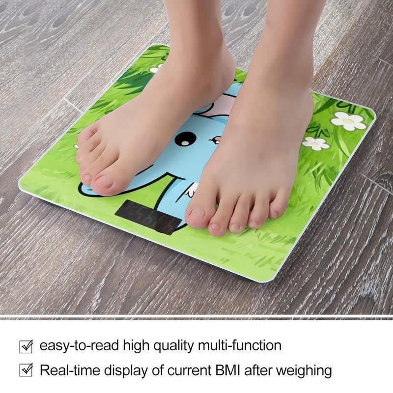Blue Rabbits in The Lush Green Meadow Weight Scale Household High Precision Digital Body Scale Cute Compact Slim Bathroom Scale Sleek Modern Personal Body Weighing Machine For Bedroom Kitchen And Bath - Image 5