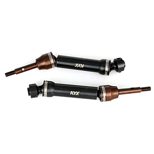 KYX Racing Hardened Steel Rear CVD Drive Shafts Driveshafts Left Right Upgrades Parts Accessories for RC Crawler Car Traxxas 110 Drag Slash 1967 C10 - Image 1