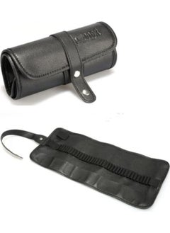 Hobi Market Art Faux Leather Roll Pen Holder 36 Compartments Black  - Image 1