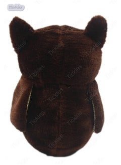 Tickles Cute Owl Soft Stuffed Plush Toys For Kids Birthday Gift Size: 25 Cm; Color: Dark Brown  - Image 3