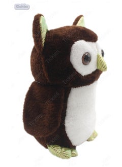Tickles Cute Owl Soft Stuffed Plush Toys For Kids Birthday Gift Size: 25 Cm; Color: Dark Brown  - Image 2