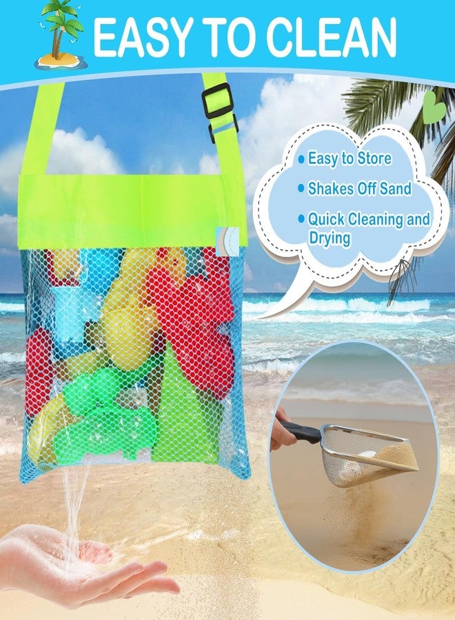 Mototo 9 PCS Beach Sand Sifter Tools Set Shark Tooth Sifter Beach Mesh Shovel with Shell Bags Collapsible Beach Bucket for Shells Collecting Shark Tooth Game Tools - Image 5
