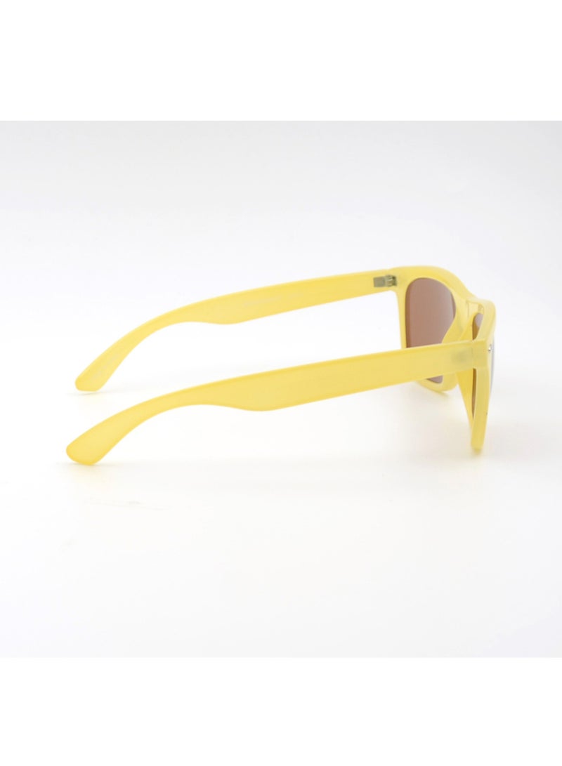 MADEYES نظارات شمسية للرجال بحماية من الأشعة فوق البنفسجية EE6P114-3 - أصفر حليبي - Image 4