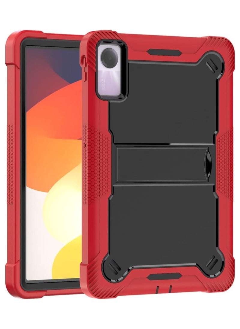 general Case Compatible with Redmi Pad SE 11 Inch, 3 In 1 Hybrid Shockproof Silicone Gel Protective Tablet Cover with Kickstand Pad Case - Image 1