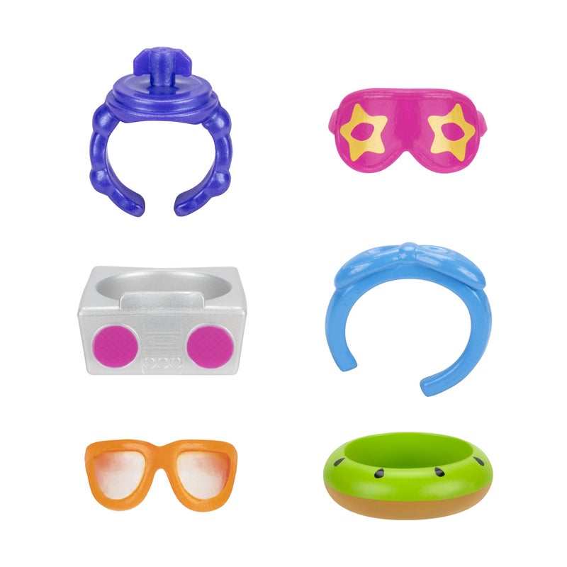 Squish-a-longs 25 Pack - Series 2 - (25) 1â€ Mini-Squish, 5 Accessories, 1 Ring, & 1 Collectorâ€™s Guide - 2 Chase Figures - Collect, Trade, & Play - Image 5