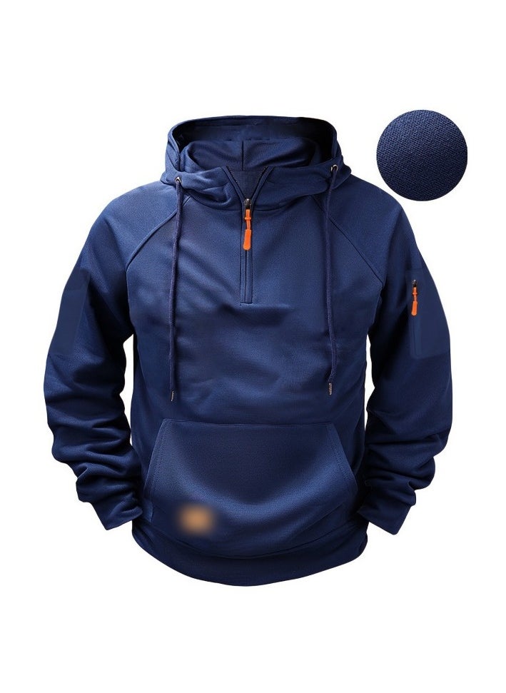 KUYING New Hooded Zipper Multi Pocket Sports Top  - Image 1