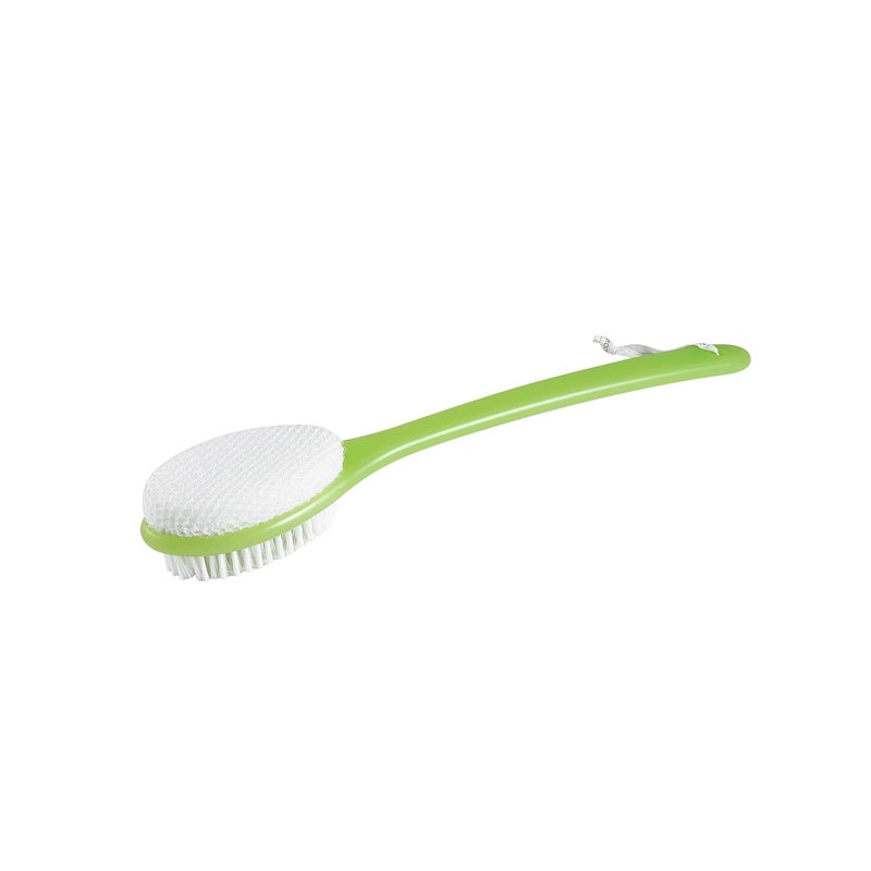 EcoTools Buff and Polish Bath Brush Exfoliating Helps Promote Circulation Dual Sided Brush for Healthy Looking Skin Bath Shower Body Brush For Men Women Green Cruelty Free 1 Count - Image 2