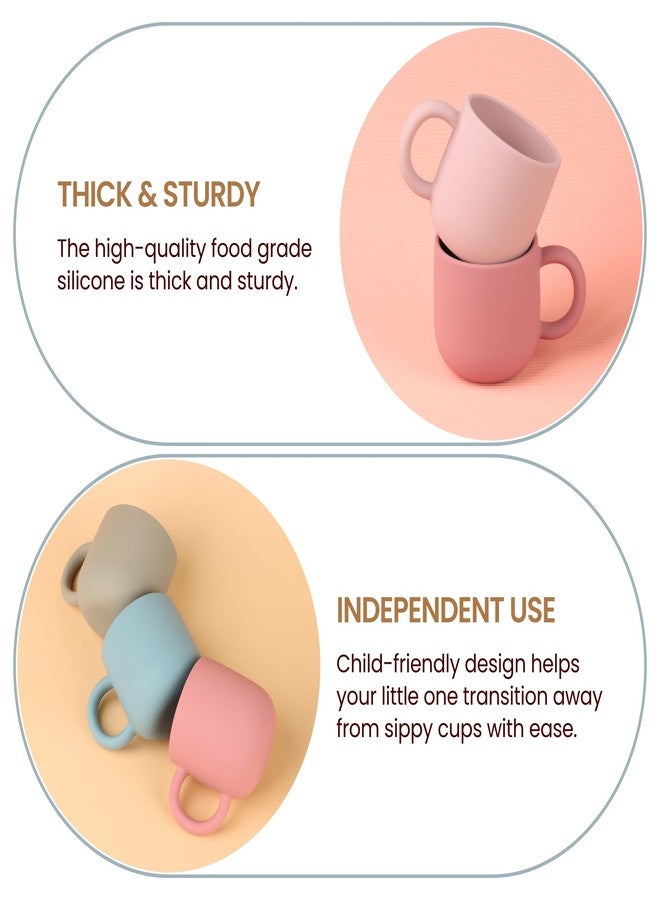Mintlyfe Pack of 2 Silicone Drinking Mug Cup for Toddler Kids and Children (Color 5) - Image 5