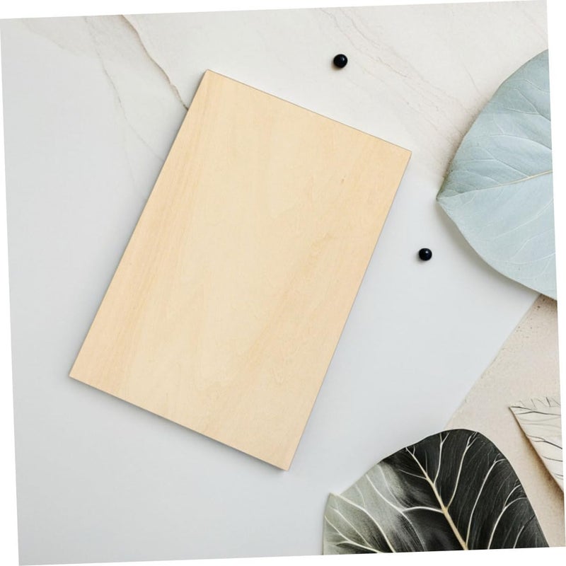 PRETYZOOM 8pcs Natural Rectangular Basswood Sheets 1.5mm Thin Wooden Boards for DIY Crafts Home Decor Art Projects Painting and Carving - Image 4