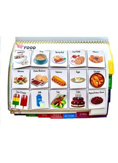 nerdnerdy English Vocabulary Kit for preschool children/ picture flash cards / velcroed cards on day to day topics / includes tracking rubric/language development cards / action word flash cards for kids /language therapy toys/action cards/kids expression cards/verb flash cards for kids/educational kit for kids 5 years/flash cards for vocabulary building  - Image 3