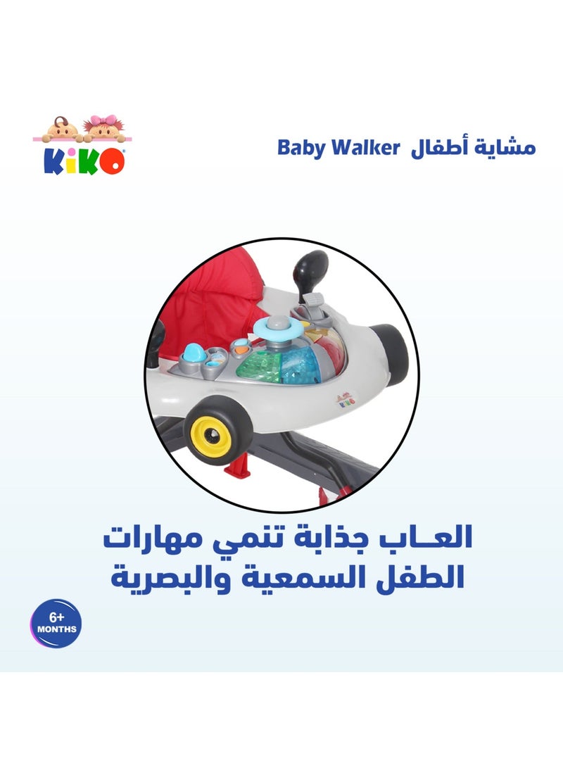 Kiko Baby Walker With Toys - Pink - Image 4