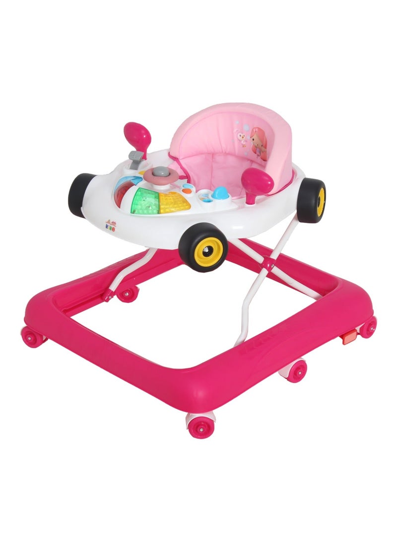 Kiko Baby Walker With Toys - Pink - Image 1