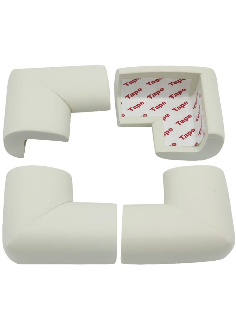 Soft Foam Corner and Edge Protector for Kids, Long Corner Guard, Child Safe Desk Protector, White Corner Guard  - Image 1