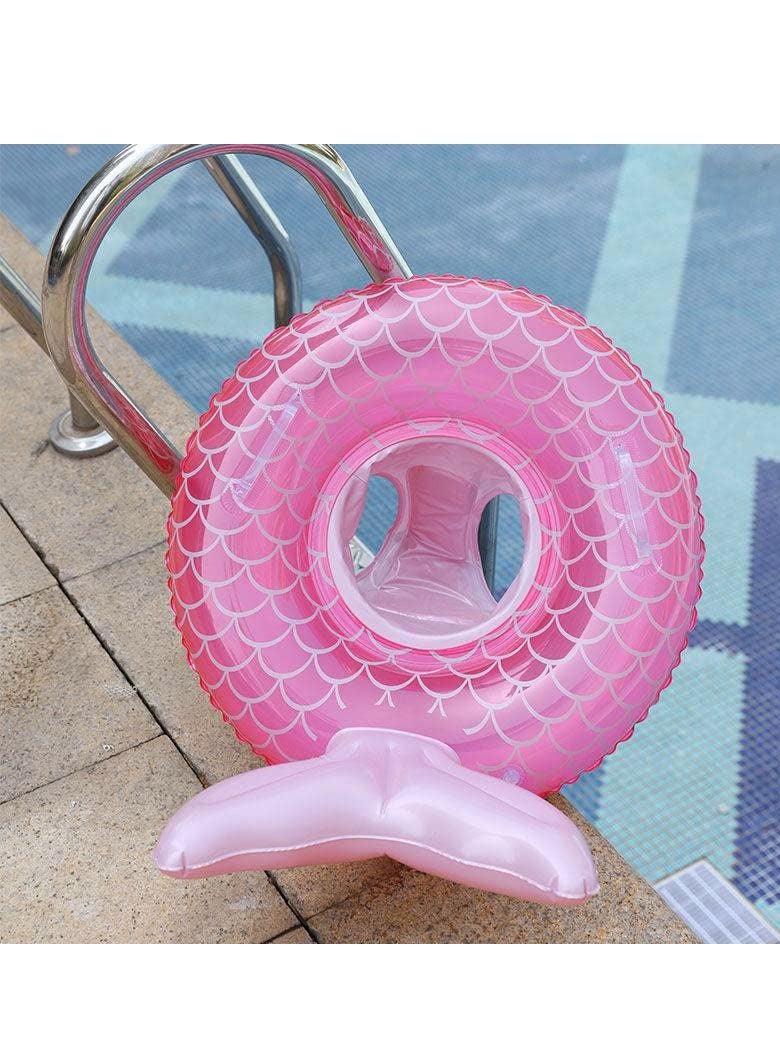 spa luxetique Baby Swimming Float, Inflatable Swim Ring Cute Floaties with Seat and Handle Pool Floats Toys Fun Water Raft Lounge Party Supplies for Infant Toddler Kids Children Age 0-8 Years Under 44lb - Image 5