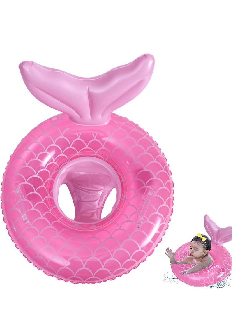spa luxetique Baby Swimming Float, Inflatable Swim Ring Cute Floaties with Seat and Handle Pool Floats Toys Fun Water Raft Lounge Party Supplies for Infant Toddler Kids Children Age 0-8 Years Under 44lb - Image 1