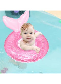 spa luxetique Baby Swimming Float, Inflatable Swim Ring Cute Floaties with Seat and Handle Pool Floats Toys Fun Water Raft Lounge Party Supplies for Infant Toddler Kids Children Age 0-8 Years Under 44lb  - Image 3