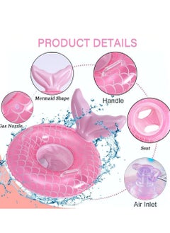 spa luxetique Baby Swimming Float, Inflatable Swim Ring Cute Floaties with Seat and Handle Pool Floats Toys Fun Water Raft Lounge Party Supplies for Infant Toddler Kids Children Age 0-8 Years Under 44lb  - Image 4