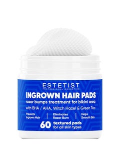 Ingrown Hair Pads Razor Bump Stopper Eliminate Ingrown Hair Strawberry Legs Butt Acne Soothe Bumps Scars Irritation Rashes Shaving Remedy Gentle Exfoliating Treatment Wipes After Shave Bikini Bump