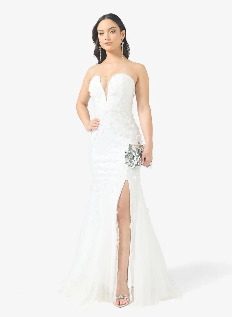 Ginger Boutique  Sweetheart Neckline Corset Bodice Mermaid Gown for Women | Best Price UAE