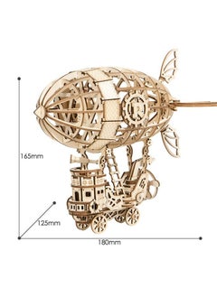 Rolife Build Your Own 3D Wooden Assembly Puzzle Wood Craft Kit Airship Model Gifts For Kids And Adults  - Image 4