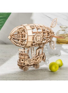 Rolife Build Your Own 3D Wooden Assembly Puzzle Wood Craft Kit Airship Model Gifts For Kids And Adults  - Image 2