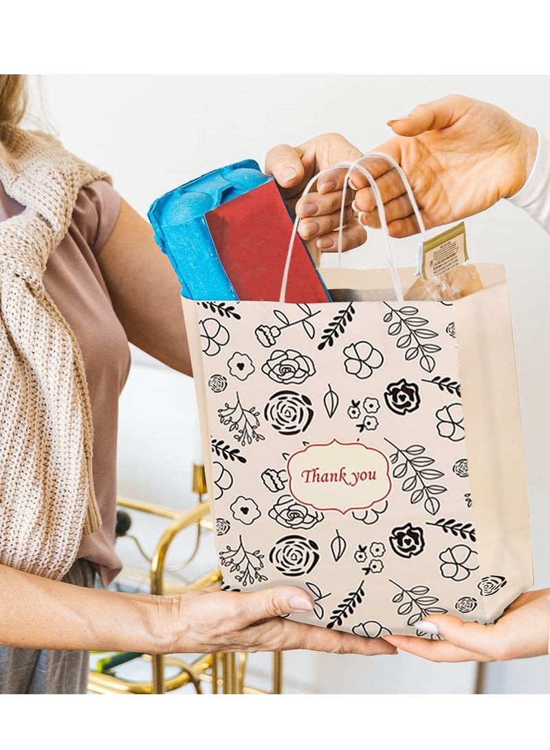 Excefore 12 Pcs Floral Gift Bags with Handles for Mothers Day, Birthday, Wedding, Baby Shower, Themed Party Favors - Image 2