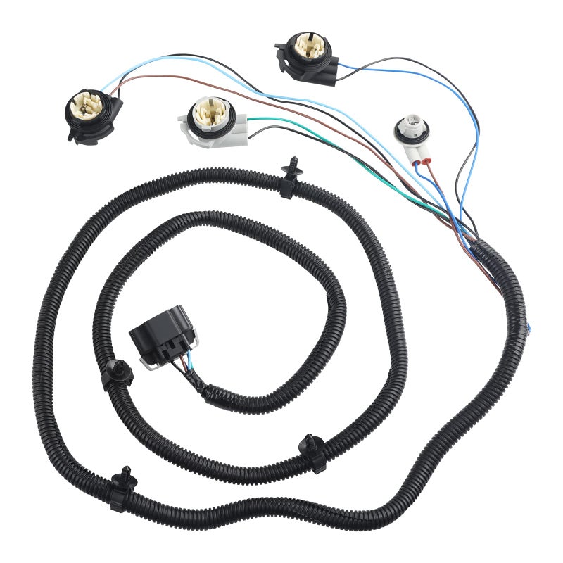 WMPHE 16531402 Passenger Side Tail Light Wiring Harness Compatible with Chevy Silverado 1500 1500HD 2500HD 3500 2003 2004 2005 2006 2007, Tail Lamp Wire Socket Wiring Harness Kit Rear Right