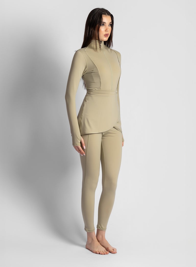 MINERVA SECRETS SAGE GREEN-MINERVASECRET EXCLUSIVE PREMIUM BURKINI - Image 4