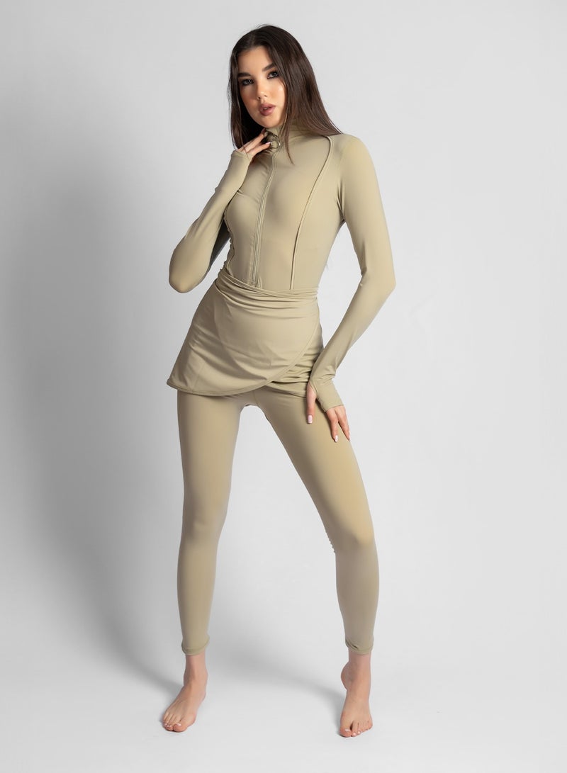 MINERVA SECRETS SAGE GREEN-MINERVASECRET EXCLUSIVE PREMIUM BURKINI - Image 5
