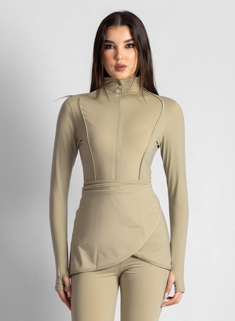 MINERVA SECRETS SAGE GREEN-MINERVASECRET EXCLUSIVE PREMIUM BURKINI - Image 2