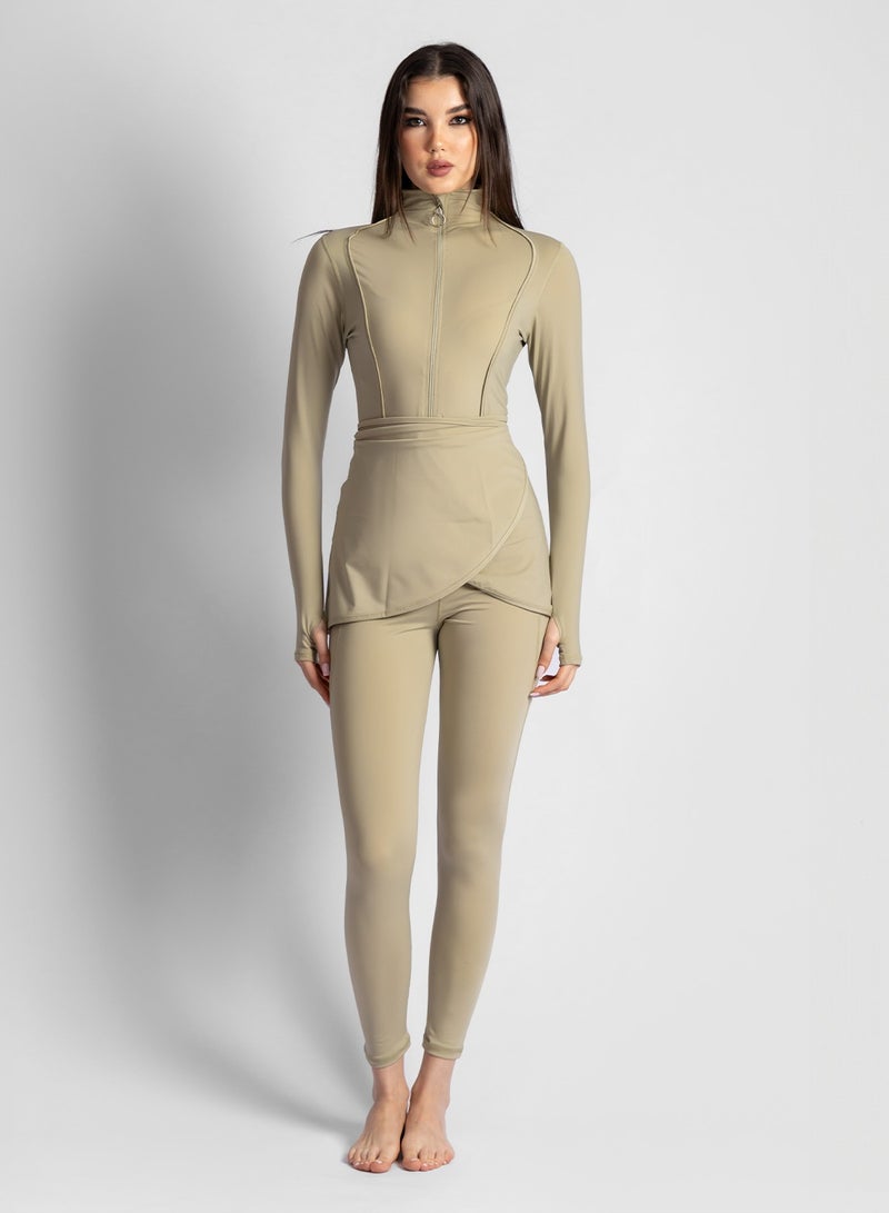 MINERVA SECRETS SAGE GREEN-MINERVASECRET EXCLUSIVE PREMIUM BURKINI - Image 3