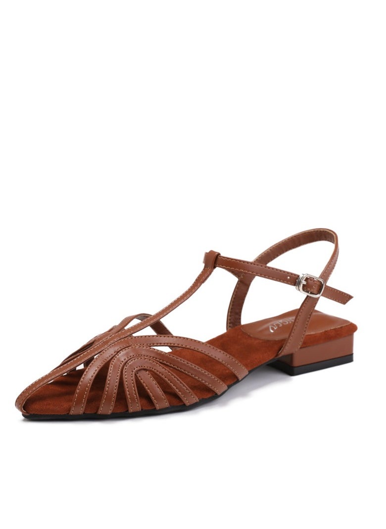 SIKETU Summer New Fashionable And Versatile Knitted Low Heel Roman Shoes For Women's Travel Beach Sandals  - Image 1